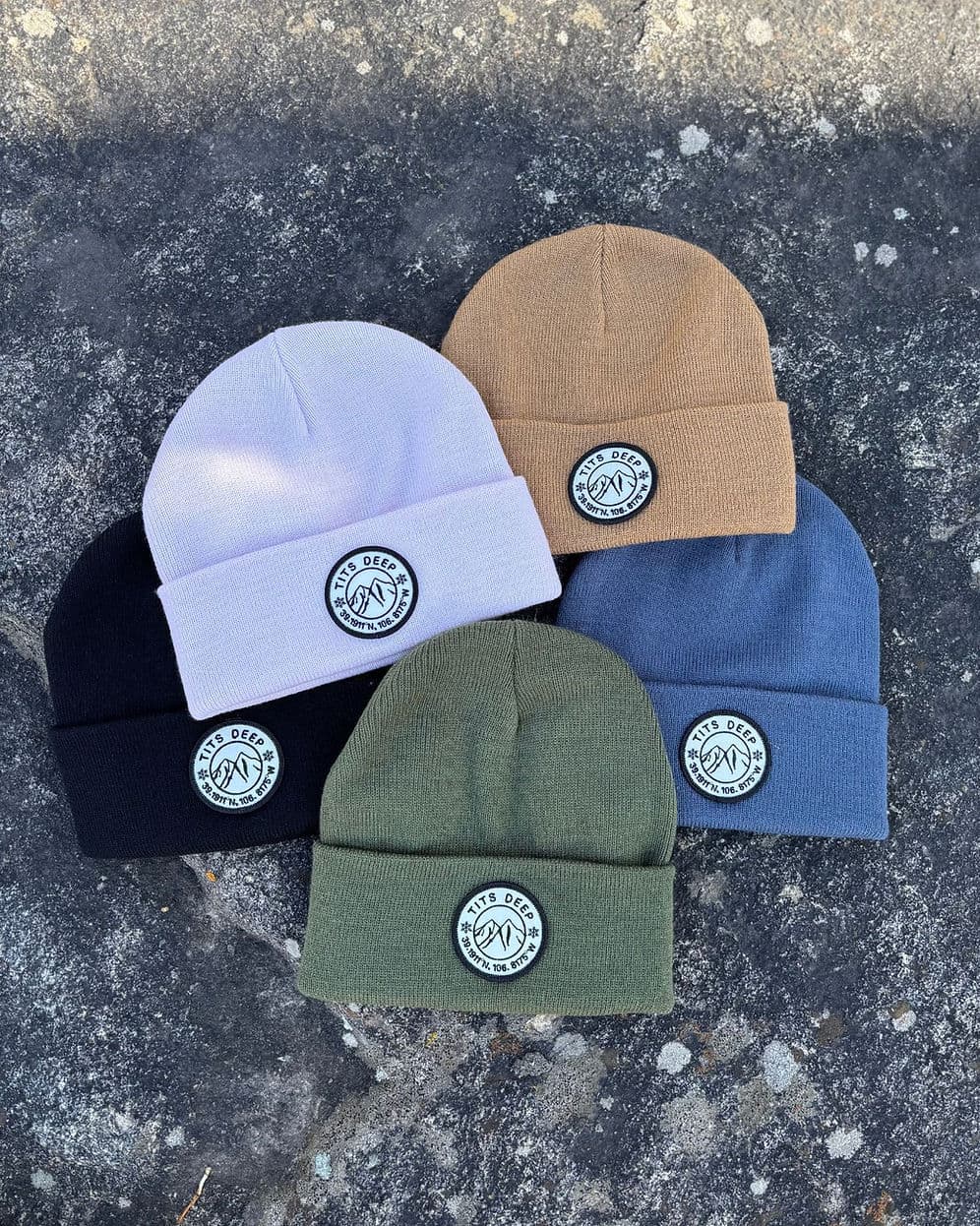 Image of Tits Deep Patch Beanie